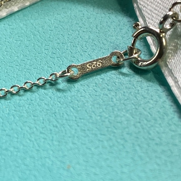 Tiffany & Co Eternal Circle Necklace pendant Elsa Peretti 925  16” box Nice! - Picture 7 of 8